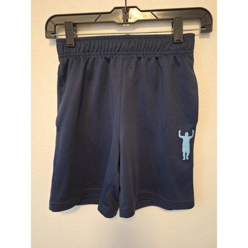Messi Collection Boys Navy Blue Athletic Soccer Shorts Size Small 8